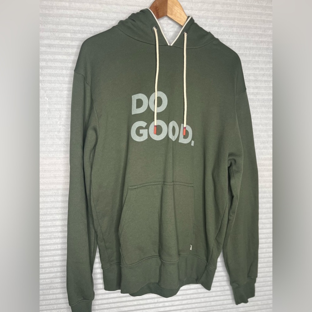 Cotopaxi olive army green hoodie Sweater Men’s MED gym outdoor athleisure comfy